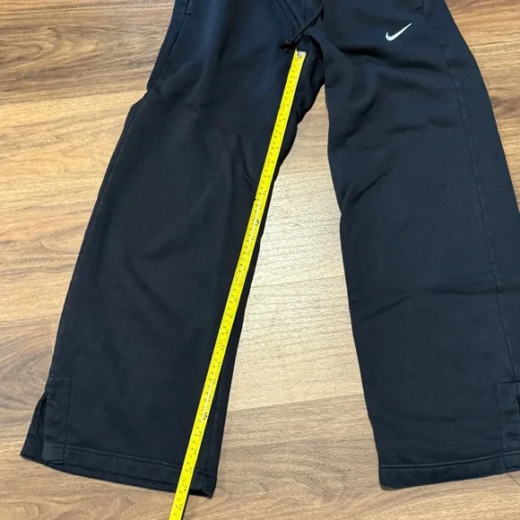 Nike Phoenix Fleece Pants Women S Gray High Waist Wide Leg Cozy Loungewear - Picture 2 of 6